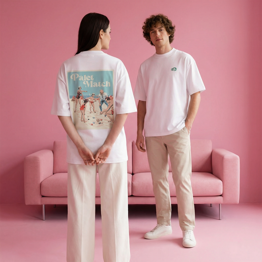 T-shirt "Vintage 79" Palet Match Oversize Unisexe