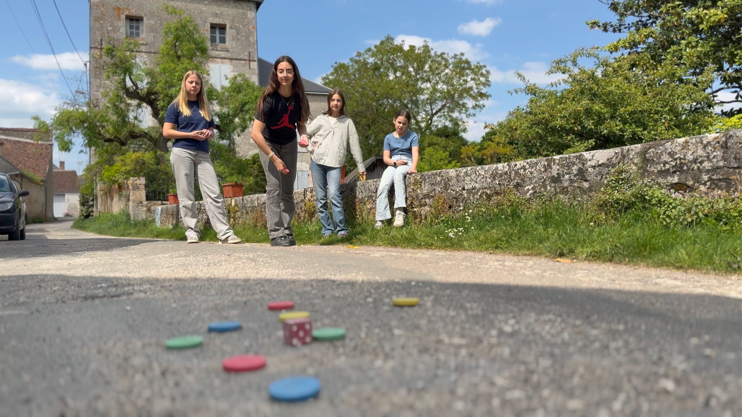 Palet Match Jeu Famille Amis Palets Jouer