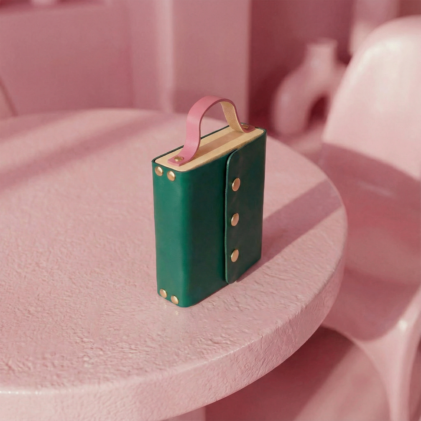 Sacoche en cuir et bois - Made in France