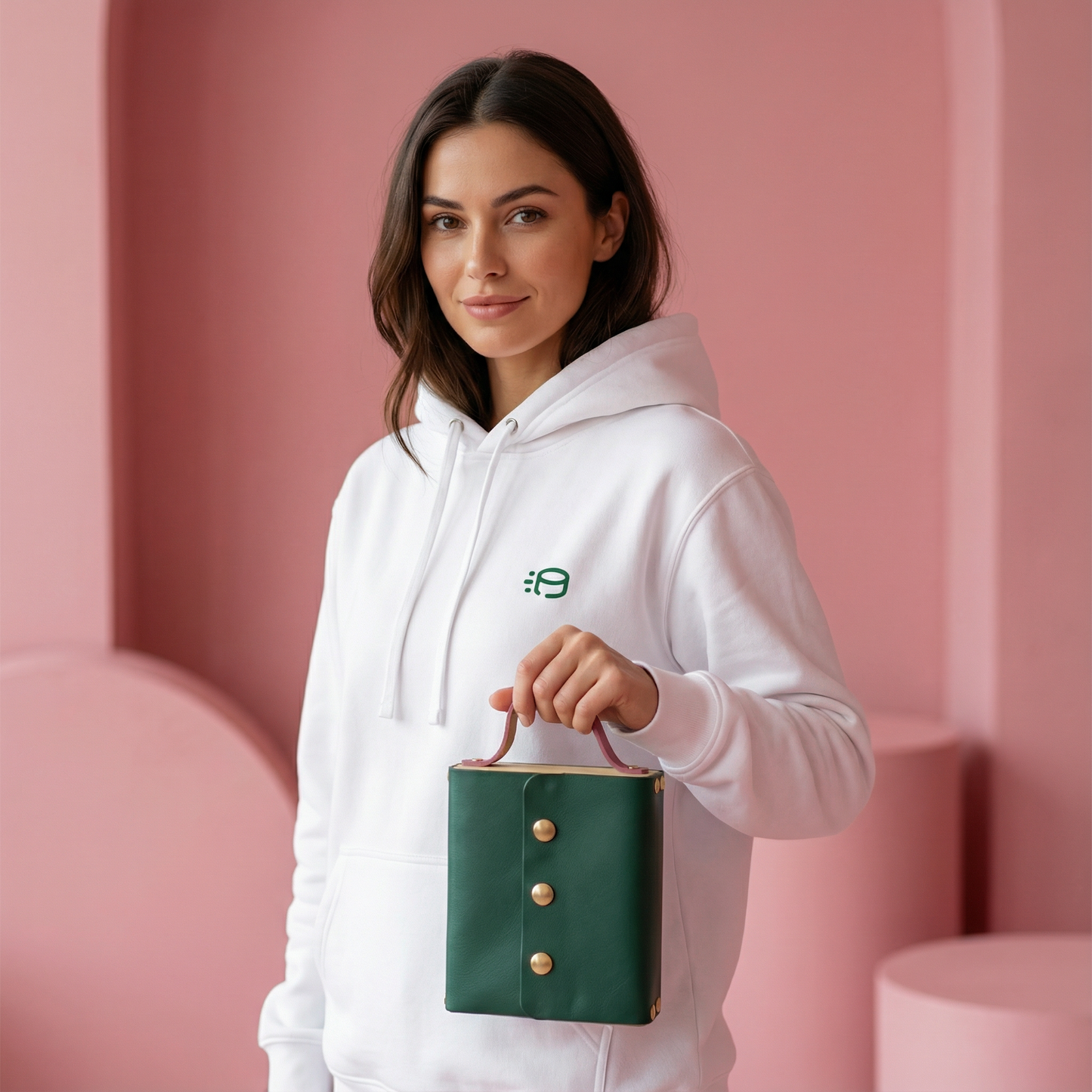 Sacoche en cuir et bois - Made in France